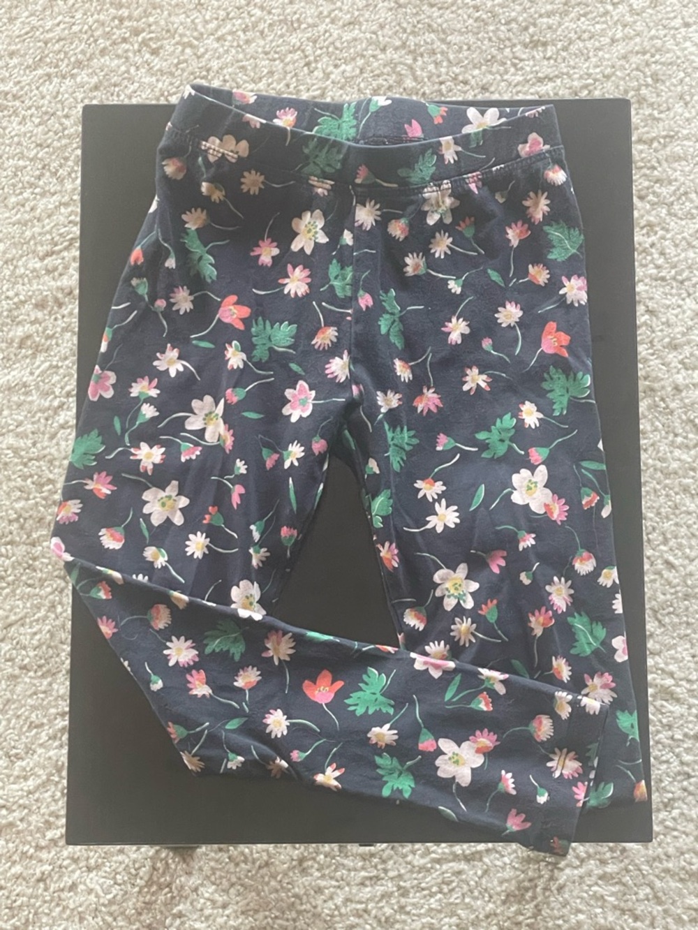 Girls Floral Leggings - Holes in the knees